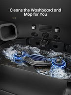 DREAME X40 Ultra Robotic Vacuum with Removable & Liftable Mop, 12,000Pa Suction, Side Brush Extensive Cleaning, 158°F Mop & Washboard Self Cleaning, Auto-Empty, Auto Refill, liftable Brushes