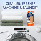 Glisten Washing Machine Cleaner & Freshener Deodorizer for All Top Load and Front Load Washers and HE Machines, Made in the USA, Fresh Scent, 9 Tablets (Pack of 12)