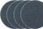10 Pcs 800 Grits Power Scrubber Pad, Replacement Scouring Pads Abrasive Buffing Pads Drill Power Brush Polishing Pad(5 Inch, Grey)