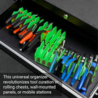 Cenfoge Plier Organizer, Plier Rack, Plier Holder and Cutter Organizer with Non-Slip Rubber Base, PlierOrganizer for Tool Box Drawer, 20 Slots, Tool Storage, Plier Rack (2 PC-Green)