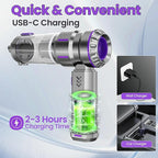 Portable Cordless Handheld Car Vacuum Cleaner - Equipped with Advanced Brushless Motor, 3 Suction Modes, 25,000 Pa Max Suction Power, Type-C Charging,for Car, Sofa & Keyboard