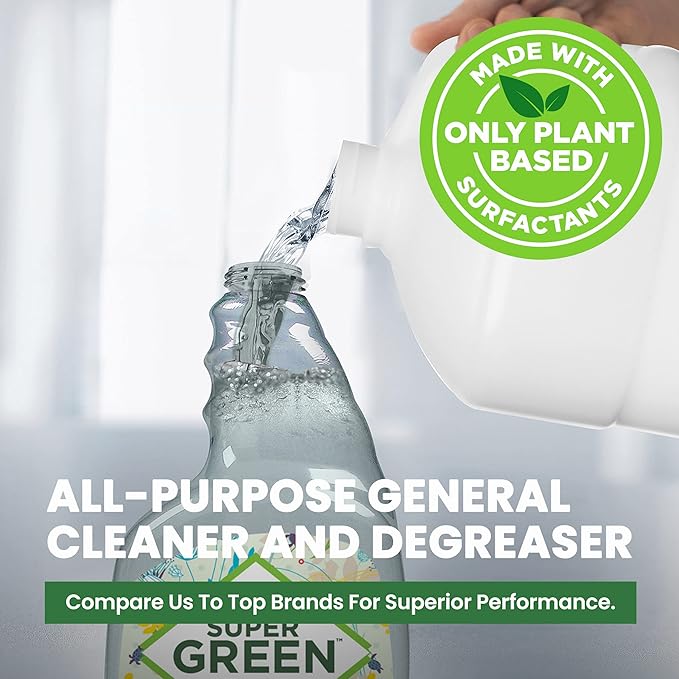 SuperGreen All-Purpose Cleaner | Scent Free | 32 Ounce Spray Bottle | 1 Pack…