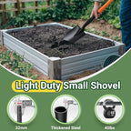 Small Shovels for Digging, Garden Spade Shovel Beach Shovels with 43.3in Handle,Heavy Duty Portable Metal Shovel for Gardening Camping Trenching Digging Landscaping,Off-Road Use, Orange