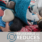 Big Heart Reusable Handmade Wool Dryer Balls for Laundry 3-Pack XL, Wool Balls Replaces Dryer Sheets and Shorten Drying Time.