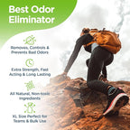 Rocket Pure Natural Odor Eliminator - Foot & Shoe Deodorizer Spray, Gear Odor Eliminator - Removes, Controls & Prevents Odors - Made with Essential Oils - Made in USA (Mint, 32oz)