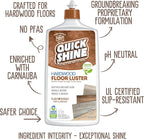 Quick Shine Hardwood Floor Cleaner & Wood Floor Polish w/Plant-Derived Carnauba 2-27oz Bottles, Removes Scratches, Safer Choice, A Clean That Can Be Seen