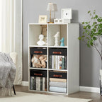 Storage Cube Organizer with Clear Window, Linen Collapsible Storage Boxes with PU Handles, Cube Storage Bins for Shelf, Closet, Cabinet, Bookcase (13x13x13, Black)