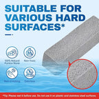 Vacplus Toilet Brush - Toilet Bowl Cleaners with Extra Long Handle, 100% Pumice Stone for Toilet Cleaning, Remove Limescale, Rust, Cleaning Supplies for Toilet, Pool, Bathroom, Sink, 2 Pack