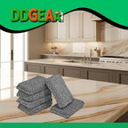 Heavy - Duty Kitchen Sponge - 20 Times More Durable, Scratch Free, Suitable for Non - Stick Cookware - Cut - Resistant, Multi - Purpose Cleaning Supplies for Home (4 Pack, Grey)