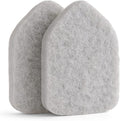 Replacement Scrubber Refill for Moku Home Extendable Tub Tile Shower Brush for Cleaning Non-Scratch (2X Scrubber Sponge Gray)