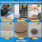Mold Stain Cleaner, 8 Floz Washing Machine Cleaner Gel with Brush, Household All-Purpose Cleaner Highly Effective in Penetrating for Grout, Fridge, Bathroom, Shower (8, Fluid Ounces) (8 Fl Oz)