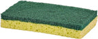 Scrubee Heavy Duty Scrub Sponge with Scouring Pad, Kitchen Dishwashing, Sink, Pot and Frying Pan Cellulose Scrubber Sponge Non Scratch. by Superio… (4.5" 3 Pack)