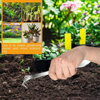 Stainless Steel Root Rake，Stainless Steel 3 Prong Root Rake Pick Loosen Soil Bonsai Tree Tool Set for Gardening Plants