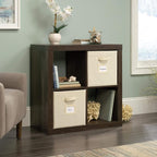 Sauder Stow-Away 4-Cube Organizer, in Smoked Oak Finish