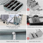 Bukere Travel Sunglasses Organizer Case Adjustable Slot For Multiple Eyeglasses Hard-shell Portable Storage Box for Men Women
