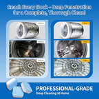 Washing Machine Cleaner Tablets - Deep Cleans & Descaler for Front Load and Top Load Washers, HE Compatible, 24 Pack