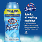 Clorox Fraganzia Laundry Scent Booster Crystals, In-Wash Fragrance Beads for Fresh-Smelling Clothes & Linens, Safe for All Fabrics & Colors, Easy-Pour Bottle, Morning Sky Scent, 70 Oz - 6 Pack
