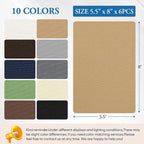 Canvas Repair Patch 5.5 x 8 Inches 6Pcs Self-Adhesive Waterproof Canvas Patch Kit for Repairing Tents,Sofas,Boat Covers,Camping Chair,Awnings,Car Seats.（Khaki）