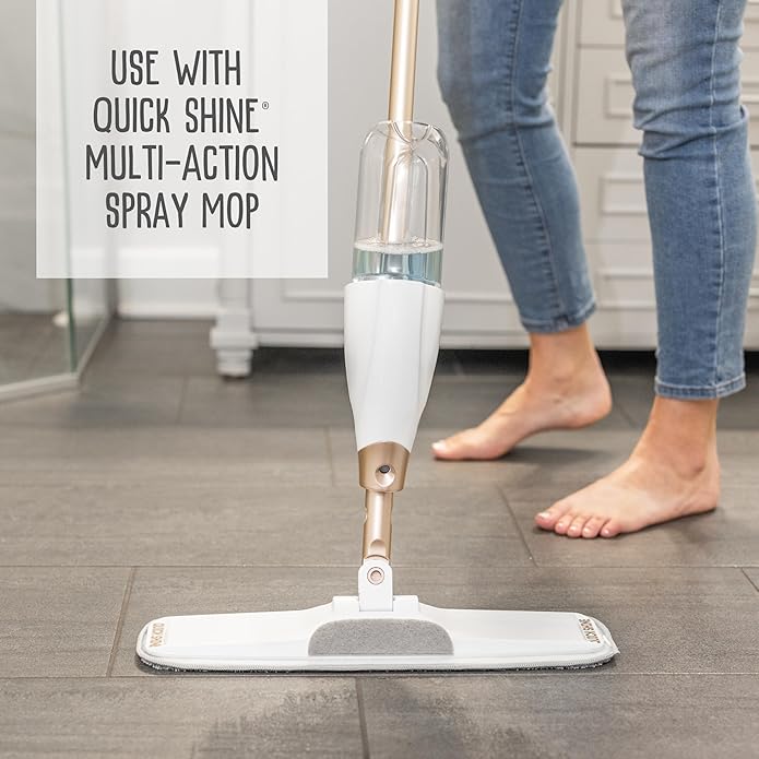 Quick Shine Hard Surface Pet Floor Cleaner 27 oz | Ready to Use, Removes Dirt, Streak Free, No Rinse | Hardwood, Laminate, Luxury Vinyl Plank LVT, & Tile | Safer for Kids, Pets & Our Environment