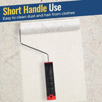 Lint Rollers for Pet Hair Extra Sticky, 9.45" Wide Large Lint Roller, 240 Adhesive Sheets Rollers, 79" Long Handle Sticky Mop for Carpets, Clothing, Floor, Bed, Home Cleaning, Loving Pet Owners