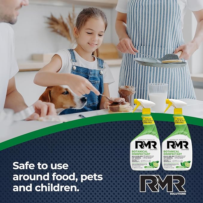 RMR Brands Botanical Disinfectant and Cleaner, Kills 99% of Household Bacteria and Viruses, EPA Registered, 2 Pack - 32 Fl Oz