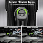 WORKPRO 12V Cordless Electric Ratchet Wrench, 3/8" 40 Ft-lbs Power Ratchet Wrench Kit with 9-Piece Socket Accessory Set, 2-Pack 2.0Ah Lithium-Ion Batteries