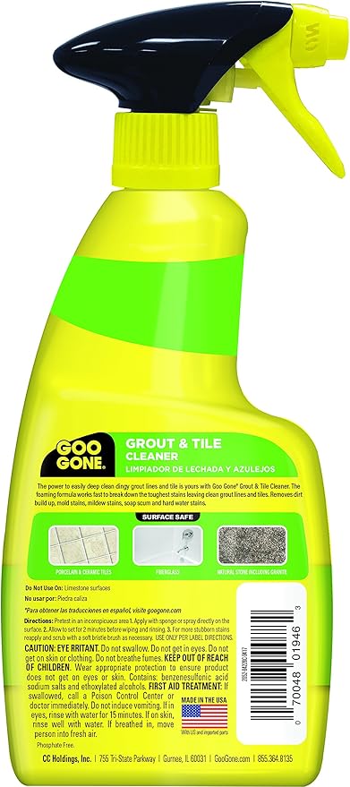 Goo Gone Grout & Tile Cleaner - Stain Remover - 14 Fl. Oz.