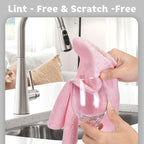 Matthew Microfiber Cleaning Cloth Roll 72Pack (12" x 12") Reusable Paper Towels&Washable Tear Away Towels,Ultra Water Absorbent Lint&Streak Free Cleaning Rags for Glass,Dishwash,Bathroom,Cars-Red