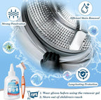 Navona 4 Pack Home Stain Cleaner Gel, Washing Machine Cleaner, Ideal for Shower Enclosures, Kitchen Sinks, Walls, Tiles and Bathroom Surfaces. Total 26.8 fl oz