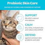 Skout's Honor Unscented Probiotic Cat Shampoo & Conditioner with Avocado Oil & Omega-3s, 97% Natural, Paraben & Sulfate-Free, Cruelty-Free, 16oz, Fragrance Free