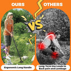 Hula Garden Hoe and 4 Tines Rake 2-in-1 Garden Tool for Weeding, Garden Cultivator with 62.6" Adjustable Long Handle Heavy Duty Weed Puller Stirrup Hoe for Ditching, Seeding, Loosening Soil