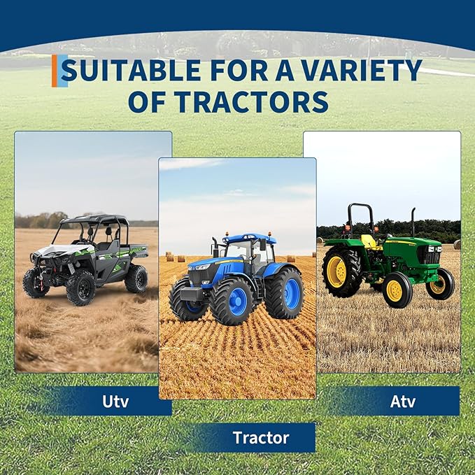 Pine Straw Rake, 60 Inch Landscape Rake for 2" Receiver, Fits Lawn Tractors & ATV/UTV | Heavy-Duty Powder Coated Steel Construction | Yellow