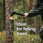 Fiskars 28" Chopping Axe, Ultra-Sharp Blade for Kindling with Ease, Weight Balanced, Garden and Outdoor Gear, 3.5 pounds, Black