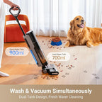 DREAME G10 Cordless Vacuum Mop with Self-Cleaning, Dual Tank Design, All in One Wet Dry Vacuum Cleaner, Up to 30 Mins Runtime, Cordless Floor Washer for Hard Floors