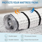Storage Logic Foam Mattress Vacuum Bag for Moving, Storage, Vacuum Seal Mattress Bag with Straps (King/Cal-King)