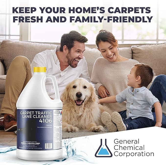 Carpet Traffic Lane Cleaner 4106 - Concentrated Carpet Pre Treatment Stain Remover - Incredible Stain Remover - Ideal for Industrial & Home Rug Cleaning - 1 Gal