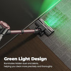 Cordless Vacuum Cleaner, Powerful Lightweight Stick Vacuum with Self-Standing, Anti-Tangle, 8-in-1 Rechargeable Vacuum Cleaners for Home, Hardwood Floors, Carpet, Pet Hair (Pink)