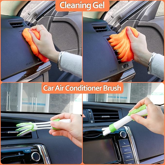 THINKWORK Car Cleaning Kit, Car Washing Kits for Vehicles, Car Detailing Kit Suitable for Small and Medium Vehicles Such As Cars, Trucks, Suvs(17pcs)
