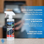 Absolutely Clean Amazing Ceramic & Glasstop oven cleaner heavy duty- Fume Free & Scratch Free - Streakfree - Powerful, Natural Enzymes - USA Made