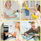 Tiamon 24 Pcs Reusable Paper Towels Roll Daisy Kitchen Towels Floral Absorbent Cotton Cloth Dishtowels Paperless Wildflower Hand Dish Cloths for Home Kitchen Bathroom Cleaning Housewarming Napkins