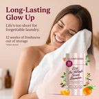 Glory Days In-Wash Scent Booster & Fabric Smell Deodorizer – Citrus Socialite (Bright Citrus Blend) | Chic Laundry Beads for Long-Lasting Fragrance | Plant-Conscious, Plastic-Free, 21 Washes