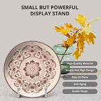 Picture Stands for Display 3 Pack 3 Inch Plate Stands for Display - Silver Metal Decorative Plate Stand, Plate Holder Display Stand, Picture Frame Stand, Plate Display Stands for Picture Stand