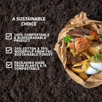 Nordhus Design Swedish Dishcloths, 10 Cloths, Made in Sweden - Reusable, Washable Cellulose Cotton Kitchen Cloths - Replace Paper Towels, Wipes, Sponges, Dish Rags