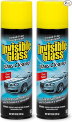 Invisible Glass 91164-2PK Premium Aerosol Glass Cleaner Spray for Car Windshields and Windows, Automotive and Home Window Cleaner, Streak-Free, Ammonia-Free, Tint-Safe – 19 oz (Pack of 2)