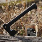 Outdoor Camping Hatchet Axe, Tactical Axe And Hammer, Small Fire Starter And Whistles, Essential Emergency Survival Tool, Multifunctional Tomahawk with Sheath, Military Grade Hiking Hunting