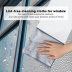 HOMEXCEL Microfiber Glass Cleaning Cloths 6 PK, Lint Free Streak Free, Reusable Microfiber Cleaning Cloth for Cleaning Windows, Glasses, Mirrors, Screens, Stainless Steel, and More, Grey-14”×16”