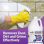 Sheiner's Multi-Surface Cleaner Concentrate, No-Rinse Floor Cleaner & Degreaser for Home, Office & Kitchen, Safe for Kids & Pets, Non-Toxic Lavender Scent All-Purpose Cleaning Supplies, 1-Gallon.
