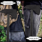 Tactical Hatchet,Black Stainless Steel Camping Hatchet Axe with Nylon Sheath,Tactical Axe with Bottle Opener,Hex Wrenches,for Outdoor Splitting Wood,Hunting Survival