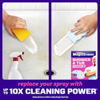 Mr. Clean Magic Eraser Sponge, Bathroom, Shower, Tub Cleaner, Soap Scum Remover, Bathroom Cleaning Supplies, Dawn Cleaning Power with Lavender Scent, Shower & Tub, 8ct