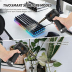 Svinkal Air Duster, Handheld Cordless Air Duster, Air Blower Rechargeable, Electric Compressed air Gun Battery Operation, for Cleaning Computer Keyboard Camera Lego Toys.